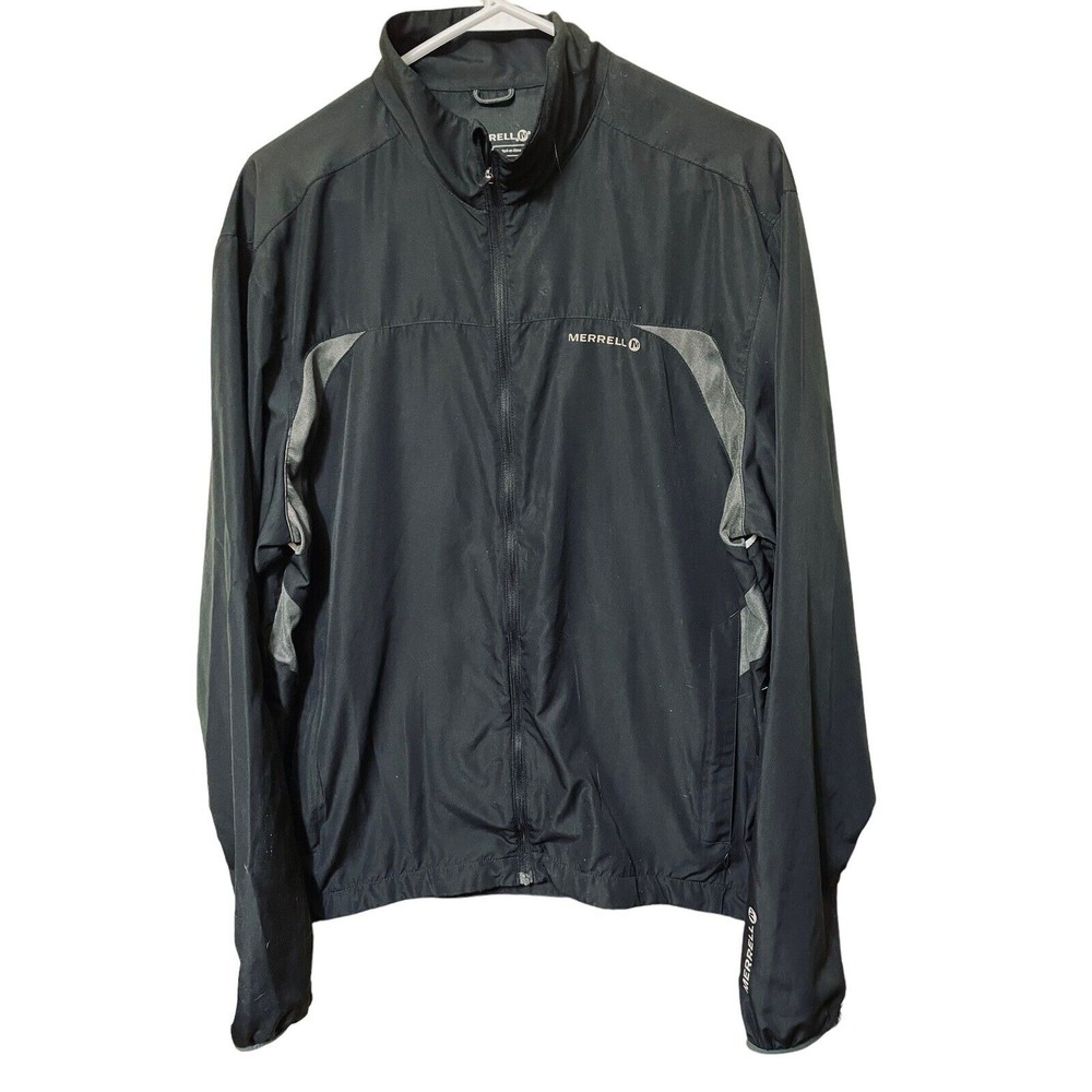 Merrell lightweight nylon windbreaker black size XL